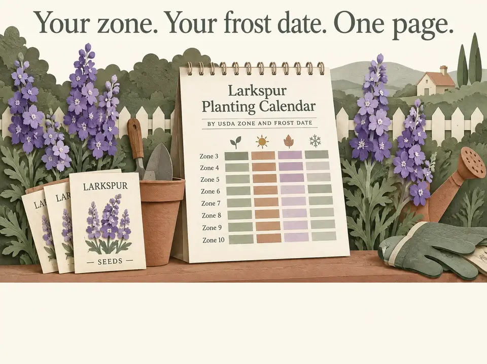 Your zone. Your frost date. One page.