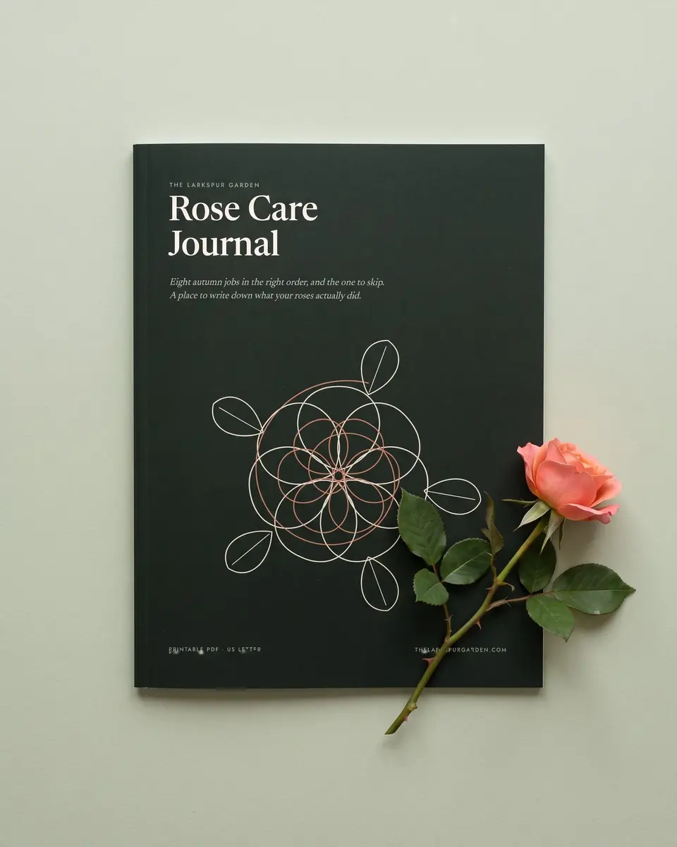 Rose Care Journal: printable PDF, 22 pages